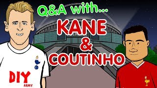 ❓QampA Kane and Coutinho❓Parody  Tottenham vs Liverpool 2017 preview [upl. by Chrissa599]