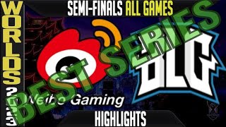 WBG vs BLG Highlights ALL GAMES  S13 Worlds 2023 Semifinals  Weibo Gaming vs Bilibili Gaming [upl. by Nymrak]