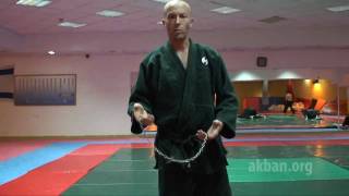 How to hit the head with a combat chain Kusari fundo Manrikigusari  Ninjutsu AKBAN [upl. by Sarad]