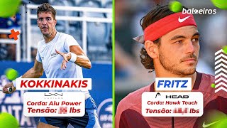 TENSÃO RAQUETE E CORDA THANASI KOKKINAKIS e TAYLOR FRITZ [upl. by Lyell]