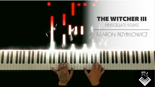 The Witcher 3 The Wild Hunt  Priscilla´s Song  Piano Cover  Tutorial [upl. by Nibuz]