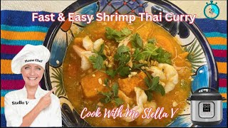 A Delicious Instant Pot Thai Shrimp Dinner  20 minutes  thaifood [upl. by Ellora]