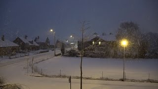 Sneeuw 13 januari 2017 snow in Belgium 4K UHD [upl. by Ycinuq487]