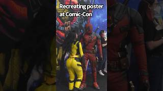 Deadpool and Wolverine at San Diego comic con Marvel booth [upl. by Hallimaj]