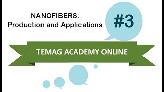 Temag Academy Seminars 3  Nanofibers Production and Applications [upl. by Barbarese]