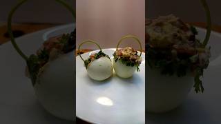 Quick and Easy Egg Salad cooking food salad shorts egg quickrecipe stopmotion animation [upl. by Dnalevets715]