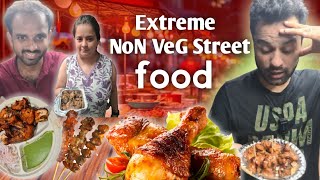 Gurgaons EXTREME Night Food Market with 1000 Nonveg and Veg Carts Street Food India [upl. by Tenneb97]