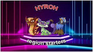 Pokemon Hyroh region starters [upl. by Kihtrak]