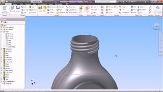 Autodesk Inventor TutorialCreating Bottle Part 2 [upl. by Marguerita]