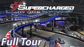 Supercharged Worlds Largest Indoor GoKarts Edison NJ  Full Tour [upl. by Gerladina874]