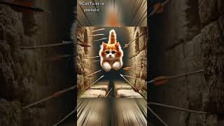 Feline Treasure Hunt Stray Cat Uncovers Secrets in a Mysterious Ancient Tomb cat animation [upl. by Anaik]