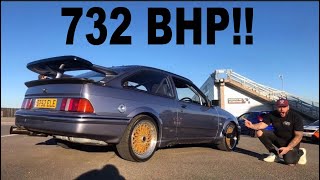 BRUTAL 732 BHP FORD SIERRA COSWORTH RIDE ALONG [upl. by Chrystel]