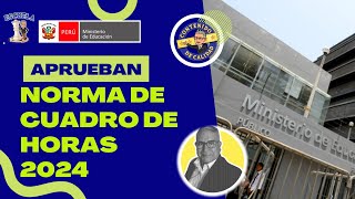 😱ANALISIS de la nueva normativa de CUADRO DE HORAS 2024🎯🎯 [upl. by Feliks]