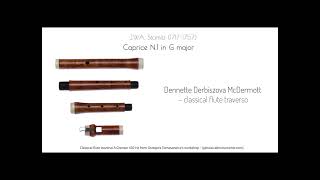 Classical flute traverso AGrenser 430 HzCaprice N 1 in G major 1 JWA Stamitz 17171757 [upl. by Emmi]