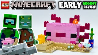 LEGO Minecraft Axolotl House EARLY Review Set 21247 [upl. by Eednarb893]