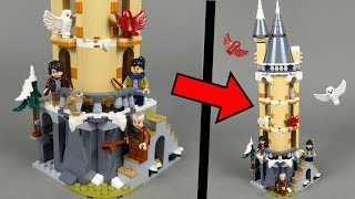 LEGO Harry Potter 76430 Hogwarts Castle Owlery Speed Build [upl. by Huttan]