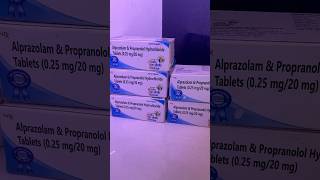 Alprazolam and propranolol hydrochloride 02520mg tablet [upl. by Margette]