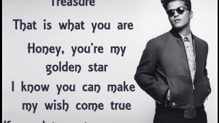 Treasure  Bruno Mars Lyric Video [upl. by Glaser635]