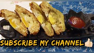 Cheesy Egg Sandwich II Tasty Snack II In 1 Min II Children Special II Yummy Treat II 3 ingredients [upl. by Letsirk]