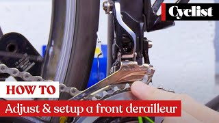 How to adjust and setup a front derailleur Pro tips and step by step guide [upl. by Niveg481]