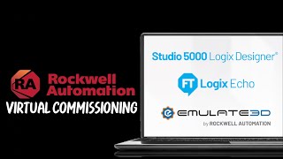 Rockwell Virtual Commissioning Studio5000 Logix Echo and Emulate 3D [upl. by Anidene]