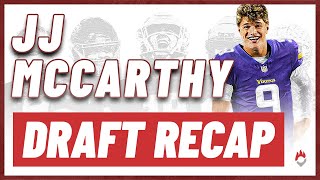 JJ McCarthy Highlights 2024 Minnesota Vikings NFL Draft Reactions [upl. by Vallo]