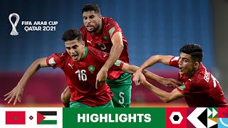 Morocco v Palestine  FIFA Arab Cup Qatar 2021  Match Highlights [upl. by Enelkcaj]