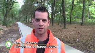 Aanleg betonnen fietspad Wezep Heerde [upl. by Bora639]