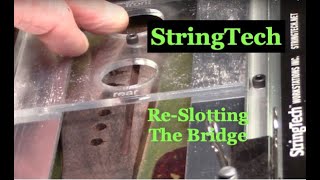 ReSlotting a Guitar bridge StringTech Workstations [upl. by Germano]