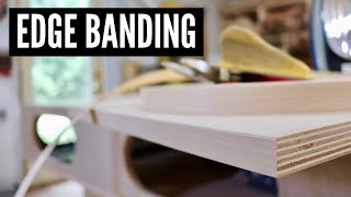 How To Apply Edge Banding  WOODWORKING TIPS [upl. by Forest522]