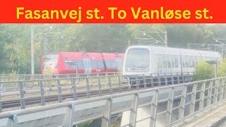 Copenhagen metro 🚈 ride from Fasanvej stTo Vanløse st  DOT Travel [upl. by Merilyn]