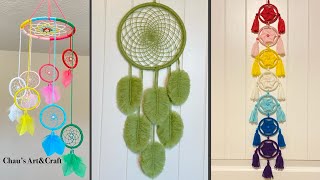 3 DIY Dreamcatcher  Wall Hanging Craft Ideas  Home decor  Woolen Craft [upl. by Marlette]