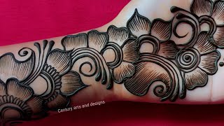 New Year Shaded Mehndi Design  Beautiful Arabic Mehndi Design  Mehndi Ka Design  Mehndi Design [upl. by Sallee]