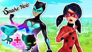 🐾 CAT NOIR ➕ VIPERION 🐍  Snake Noir 🐞 LADYBUG Fusión  Juguetes Fantásticos [upl. by Achilles521]