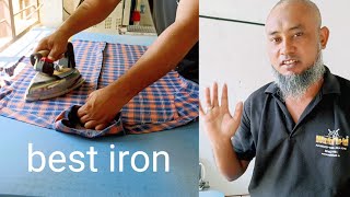 how to steam iron clothesironingshirt ironshirt press kaise kareshirthow iron shirt [upl. by Krahling]