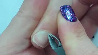 How to remove cuticles from the natural nail [upl. by Enilra]