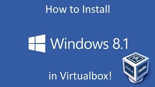 Windows 81  Installation in Virtualbox [upl. by Daney]