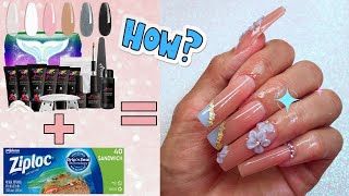 💙DIY Poly gel nail tutorial for beginners  in depth easy，amp fast [upl. by Ailaroc119]