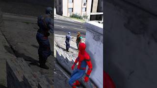 Poppy Playtime attacked Avengers gta5 spiderman poppyplaytime [upl. by Dyl]