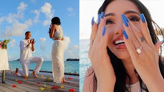 PROPOSING TO MY GIRLFRIEND IN BORA BORA EMOTIONAL [upl. by Towne]