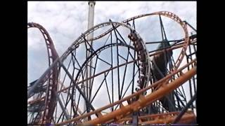 Tazs Texas Tornado Roller Coaster Off Ride Shots Six Flags Astroworld Houston TX [upl. by Isia]