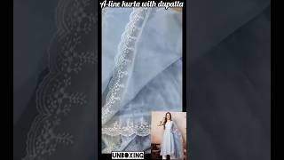 Myntra Stylum Aline kurta with dupatta Unboxing under Rs675 myntrakurtaset shortsl [upl. by Rebmac848]