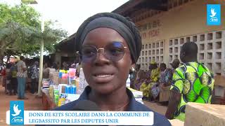 Rentre scolaire 20242025  don de kits scolaires dans la commune AgoèNyivé 2 Légbassito [upl. by Aneerak]