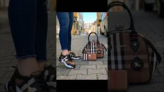 Los mejores bolsos de cuero para mujer con estilos de zapatos [upl. by Yajeet479]