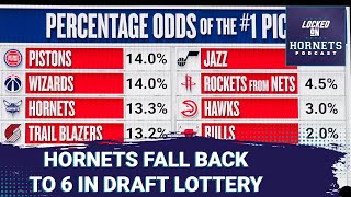 Charlotte Hornets fall back to 6th in the NBA draft [upl. by Ajiram507]