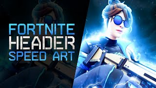 How I Made This INSANE Fortnite Header On Android Speedart [upl. by Osi]