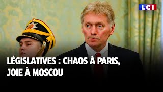 Législatives  chaos à Paris joie à Moscou [upl. by Moguel]