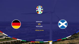 UEFA EURO 2024 Alemania vs Escocia Grupo A SIMULACIÓN PES2021 4K [upl. by Raamaj20]