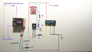 Touch sensitive light switch circuit diagram [upl. by Sugirdor]