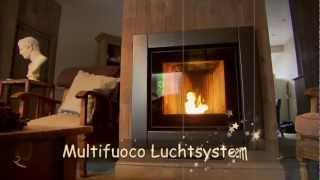 Productvideo Pelletverwarming multifuoco systeem Piazetta luchtkanalen bij pelletkachel [upl. by Nahtam262]